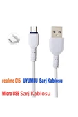 Realme C15 Şarj Kablosu - Micro USB 2.8A thumbnail 1