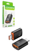 TYPE-C USB Çevirci OTG Dönüştürcü Type C Telefon Yedekleme Dönüştürcüsü thumbnail 2