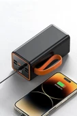 50000mAh Powerbank Hızlı Şarj 22.5W Kamp için Şarj İstasyonu Led Işıklı 4xUSB 1x Type-C/Lightning/Micro - 5