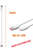 RedMi 9 - 9T Uyumlu Hızlı Şarj Kablosu 18W-120W Hızlı Şarj Kablosu thumbnail 4