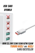 Turbo Hızlı Şarj Kablosu Xiaomi 12 - 12 Pro - 12T Pro - 12 Lite - 12s Uyumlu Hızlı Şarj Kablosu 120W - 4