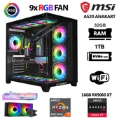 Xaser Lexus x740 Ryzen 7 5700x 32GB Ram 1TB M.2 NVMe SSD 16GB RX9060 XT Sıvı Soğutmalı Hazır Oyuncu Sistemi thumbnail 1