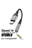 Mi 14 - 14T Pro - 14 Ultra - 14T Uyumlu Kulaklık Dönüştürcü Type C AUX Çevirici thumbnail 1