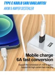 USB TYPE-C Çevirci OTG Dönüştürcü USB erkek TYPE C dişi Çevirci Şarj İçin Uyumlu 6A USB 3.0 thumbnail 2
