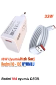Xiaomi RedMi 10 - 10C Uyumlu Hızlı Şarj Aleti ve Kablosu Hızlı Şarj Cihazı 33W thumbnail 1