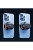 Oyuncu Fanı Telefon Soğutucu 1800 mAh Powerbank Şarjlı Kablosuz Fan Derece Gösterge Mıknatıslı thumbnail 6