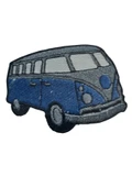Aplike Ütü İle Yapışan Otobüs Mavi - Gri Arma 4x2 cm - 1