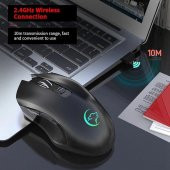 Valkyrie 6 Tuşlu Şarjlı Sessiz 2400DPI Kablosuz Gaming Mouse - 12