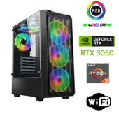 Xaser Armor X110 Ryzen 5 5500 32GB Ram 512GB M.2 NVMe SSD 6GB RTX3050 24" 180Hz Masaüstü Oyuncu Bilgisayarı thumbnail 2