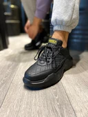 Knack Yüksek Taban Günlük Ayakkabı N75 Kapitone Siyah (Siyah Taban) thumbnail 4