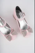 Fiyonklu Taşlı Kız Çocuk Abiye Ayakkabı - 9