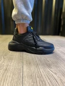 Knack Yüksek Taban Günlük Ayakkabı N75 Kapitone Siyah (Siyah Taban) thumbnail 1