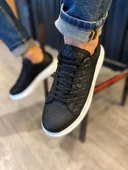 Knack Yüksek Taban Günlük Ayakkabı 044 KAPİTONE Siyah (Beyaz Taban) thumbnail 2