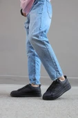 Knack Sneakers Ayakkabı 010 Siyah (Siyah Taban) - 6