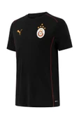 Galatasaray Orijinal Lisanslı Sıfır Yaka Siyah Antrenman 5 Yıldızlı T-Shirt + Şal Kaşkol Set Hediyelik Ahşap Kutulu - 7