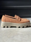 Knack Yüksek Taban Klasik Ayakkabı 779 Taba Süet - 1