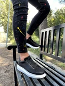 Knack Sneakers Ayakkabı 889 Siyah (Beyaz Taban) thumbnail 3