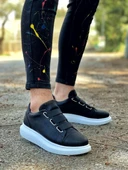 Knack Sneakers Ayakkabı 889 Siyah (Beyaz Taban) thumbnail 1