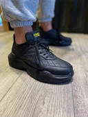 Knack Yüksek Taban Günlük Ayakkabı N75 Kapitone Siyah (Siyah Taban) thumbnail 3