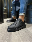 Knack Yüksek Taban Günlük Ayakkabı 044 KAPİTONE Siyah (Siyah Taban) thumbnail 1