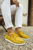 Knack Mevsimlik Keten Ayakkabı 008 Sarı thumbnail 4