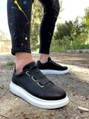 Knack Sneakers Ayakkabı 889 Siyah (Beyaz Taban) thumbnail 5