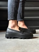 Knack Yüksek Taban Klasik Ayakkabı 779 Siyah (Siyah Taban) thumbnail 2