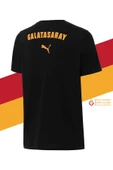 Galatasaray Orijinal Lisanslı Sıfır Yaka Siyah Antrenman 5 Yıldızlı T-Shirt + Şal Kaşkol Set Hediyelik Ahşap Kutulu - 5
