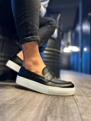 Knack Günlük Klasik Ayakkabı 400 Siyah (Beyaz Taban) thumbnail 3