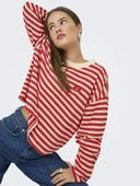Only Lıvına Çizgili Kadın Sweat 15359682 - 2