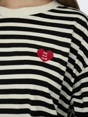 Only Lıvına Çizgili Kadın Sweat 15359682 - 8