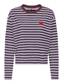 Only Lıvına Çizgili Kadın Sweat 15359682 - 1