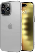 DF ONLINE LABS Buff iPhone 15 Pro ile Uyumlu Slimfy İnce Saydam Kılıf (Şeffaf) 101715 - 3