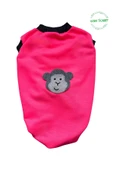 Gobo Beyaz Maymun Aksesuarlı Fosforlu Pembe Kedi Köpek Kıyafeti Elbisesi Large/l/beden 3 - 2