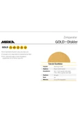 MİRKA Mırka Gold Cırt Zımpara 7 Delik 150 Mm P320 100'lü Paket - 4