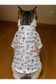 Goboticaret Sörf Temalı Şirin Kırmızı Kurdeleli Kedi Köpek Kıyafeti Elbisesi - 2