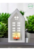 Gobo Mum Hediyeli 3'lü Ev Mumluk Seti – Dekoratif Aydınlatma & Şık Ev Dekoru(18,5 cm / 16,1 cm / 12,5 cm) - 6