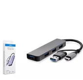 HADRON HDX7825 TYPE-C + USB3.0 HUB 4-USB3.0 GRİ thumbnail 2