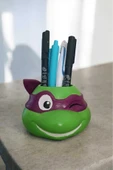 Gobo Ninja Kaplumbağa Şeklindeki Kalemlik Farklı Karakterler 7x10 cm - 4