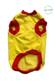 Goboticaret Sevimli Yeşil Ayıcık Aksesuarlı Fosforlu Sarı Kedi Köpek Kıyafeti Elbisesi XXLarge/XXL/Beden 5 - 2