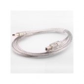 S-Link SL-U2015 USB 2.0 1.5Mt Şeffaf Yazıcı Kablo - 1