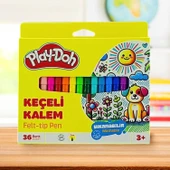 Play-Doh Karton Kutulu Keçeli Kalem 2 mm 36 Renk (KE023) thumbnail 2