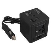 Olesson 1663 DC 12-24V 150W Oto Araç Power İnverter TYPE-C - Çift USB - 220V Üniversal Priz Girişli - 2