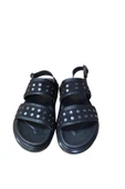 Shoes Kadın Düz Kalın Taban Kopçalı Sandalet - 4