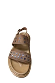 Shoes Kadın Düz Kalın Taban Kopçalı Sandalet - 11