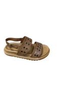 Shoes Kadın Düz Kalın Taban Kopçalı Sandalet - 7