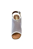 miçe shoes Kadın Fileli Kalın Topuklu Yazlık Ayakkabı - 4