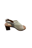 miçe shoes Kadın Fileli Kalın Topuklu Yazlık Ayakkabı - 8