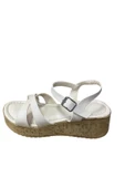 Shoes Kadın Dolgu Topuklu Kalın Tabanlı Çapraz Bantlı Yazlık Ayakkabı - 5