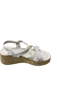 Shoes Kadın Dolgu Topuklu Kalın Tabanlı Çapraz Bantlı Yazlık Ayakkabı - 7